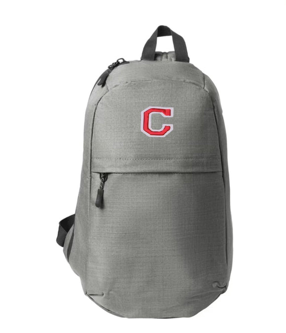 Varsity C embroidered patch crossbody Backpack