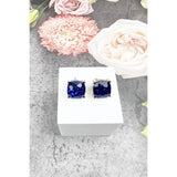 JHP Collection - CUSHION CUT GLITTER EPOXY STUD EARRINGS