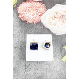 JHP Collection - CUSHION CUT GLITTER EPOXY STUD EARRINGS