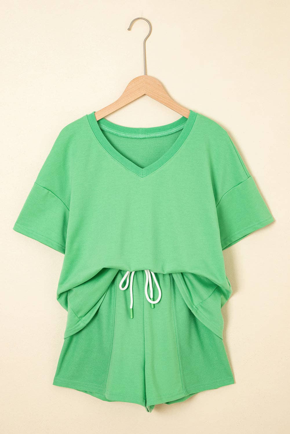 Karter V-Neck Lounge Set - Lime