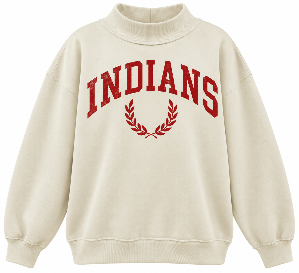 Indians Premium Mockneck Crew