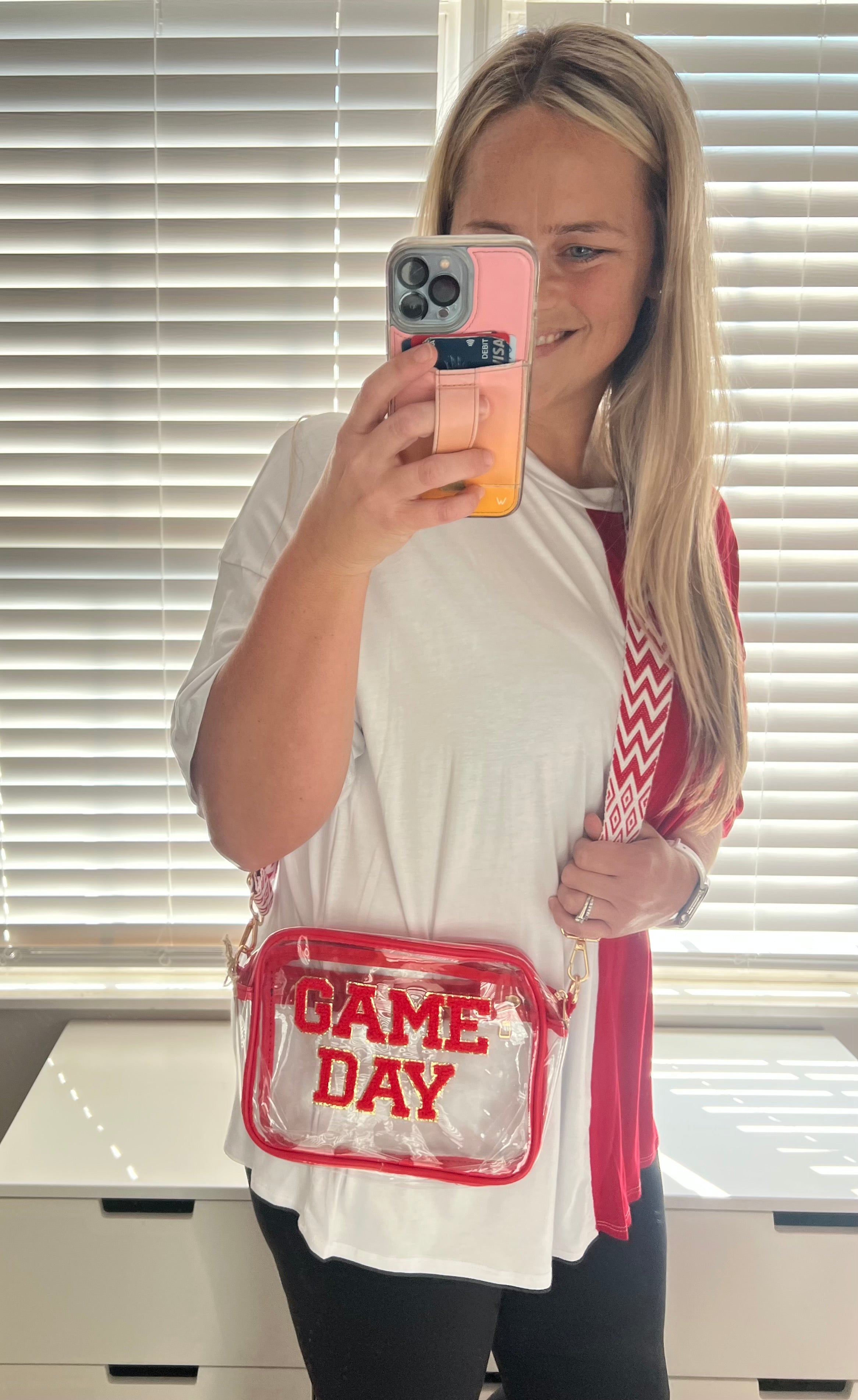 Game Day Stadium Clear Crossbody Bag