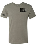 Ohio Flag Military Style T- cool grey