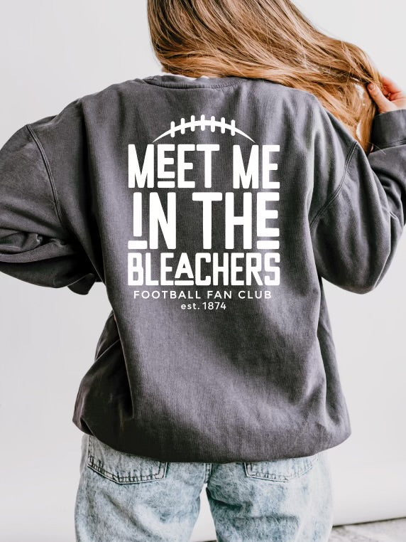 Meet Me In The Bleachers Comfort Colors Garment Dyed Crew