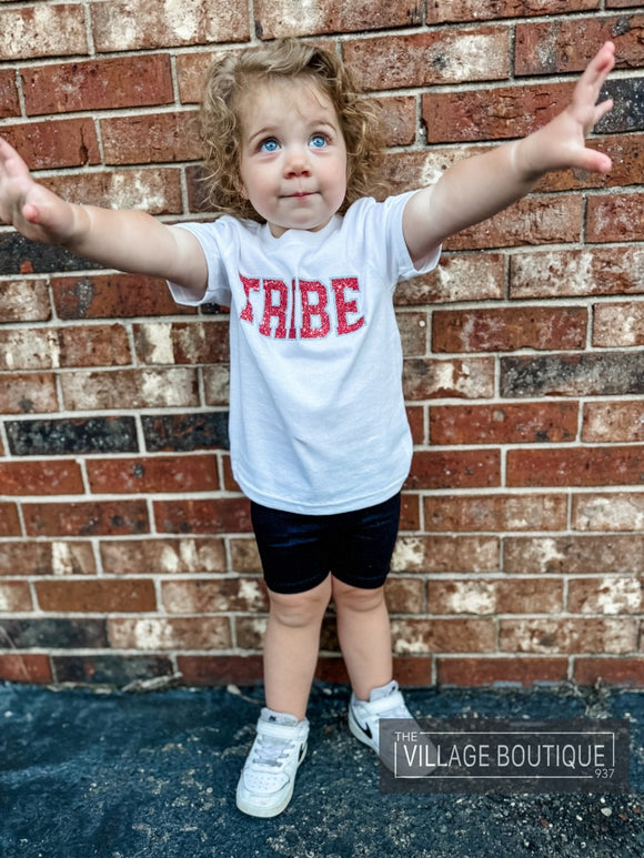 Tribe Glitter Varsity Letter Toddler T-Shirt