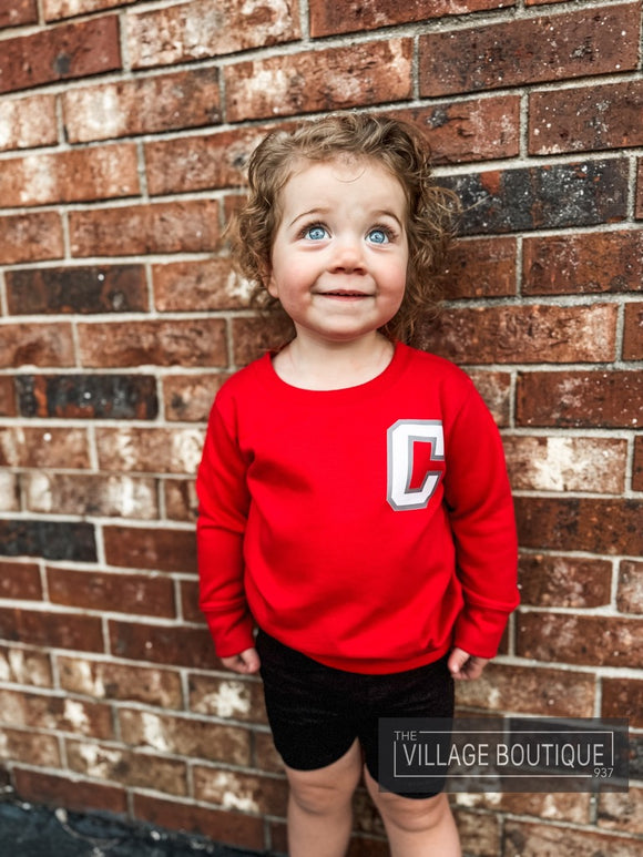 Toddler Varsity C Crewneck Fleece