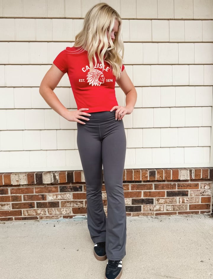 GO BIG RED Flare Leggings