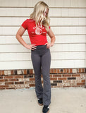 GO BIG RED Flare Leggings