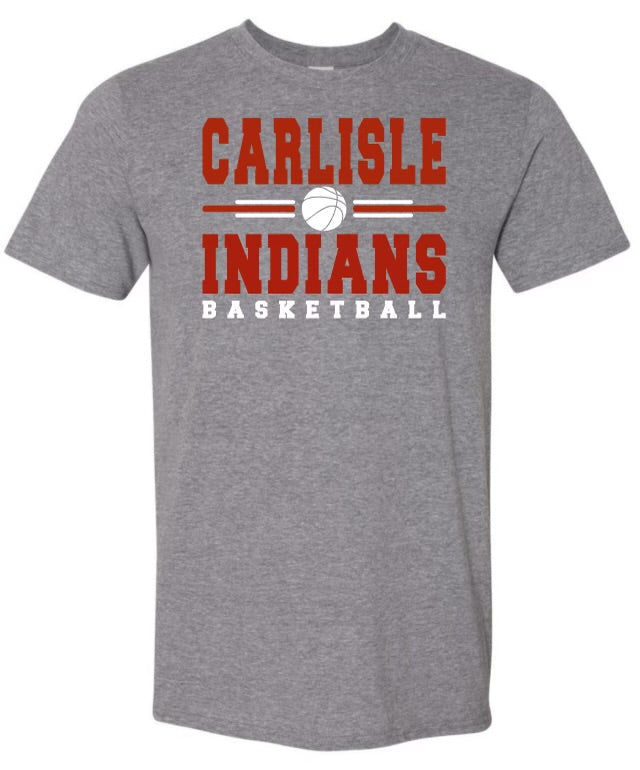 Carlisle Indians Basketball T-YOUTH AND ADULT