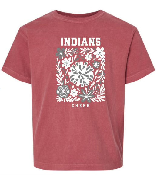 Carlisle Floral Cheer Premium Garment Dyed T-YOUTH & ADULT