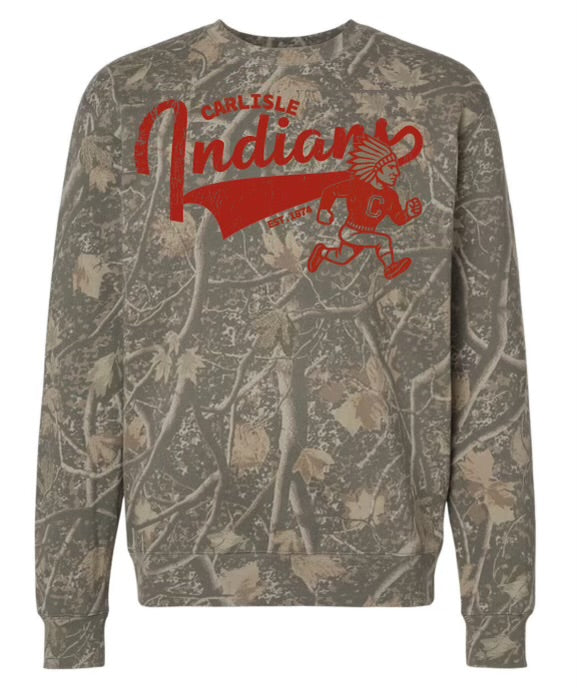 Deadwood Camo Carlisle Indians Midweight Crew