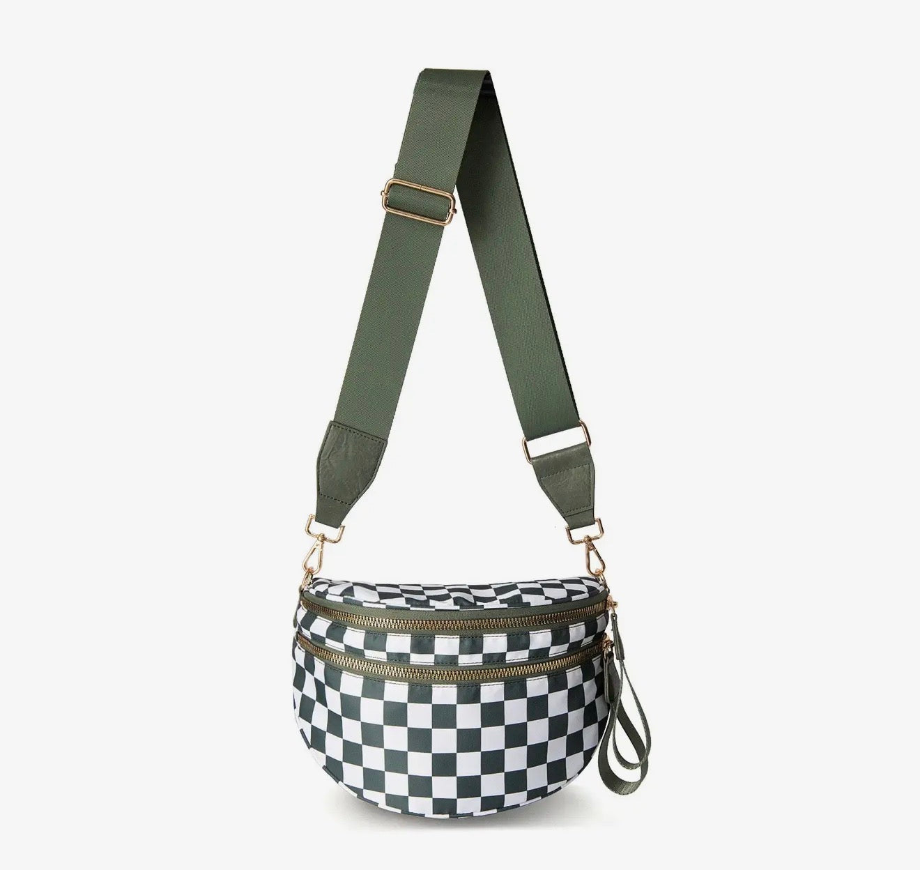 Frankie Oversized Double Zip Print Crescent Sling - Pre-Order