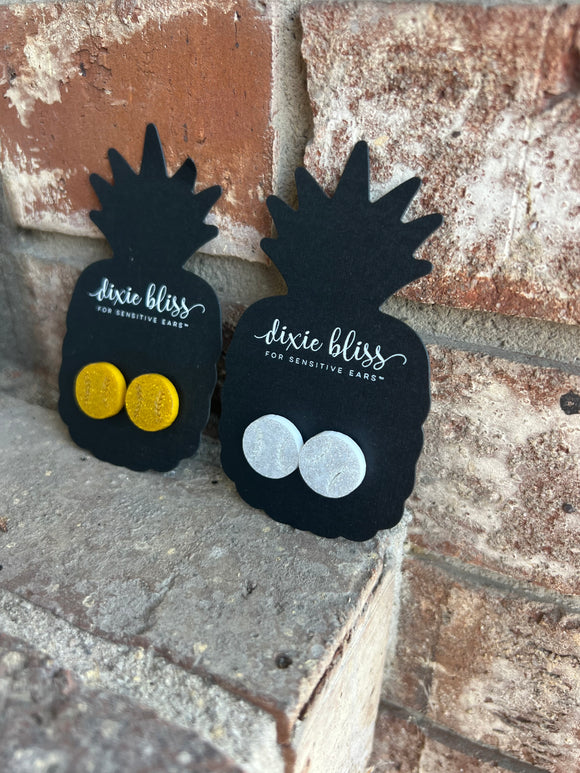 Softball/Baseball Stud Earrings for sensitive ears