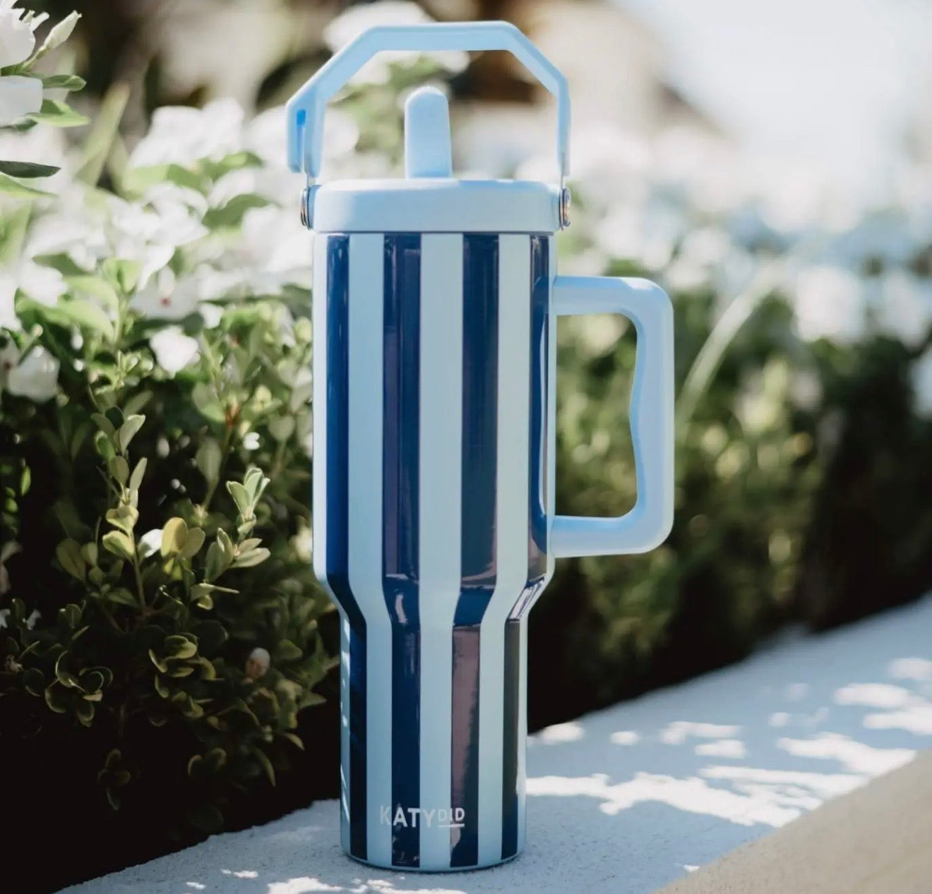 Stripe Cabana Jug Tumbler 38 oz (4 Colors)