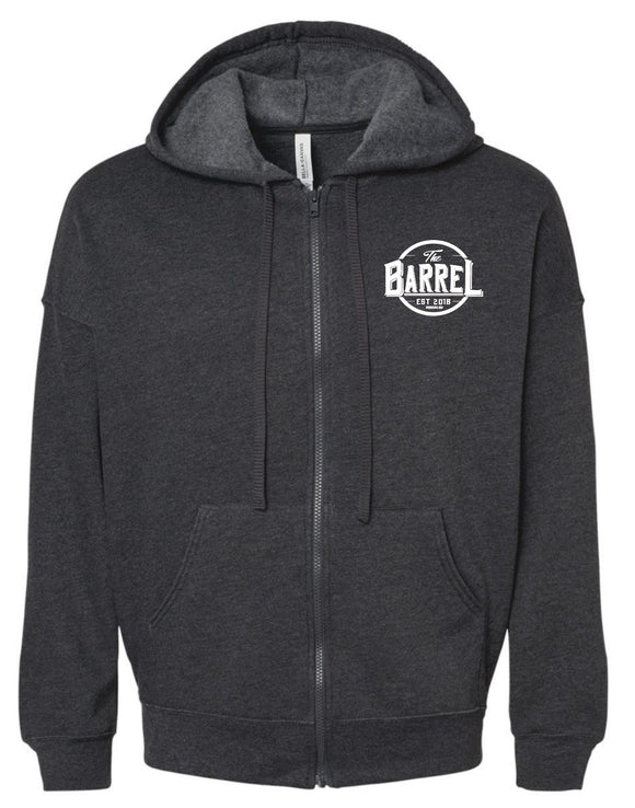 The Barrel BELLA + CANVAS - Unisex Sponge Fleece DTM Full-Zip Hoodie