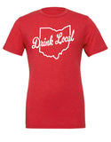 DRINK LOCAL The Barrel BELLA + CANVAS - Triblend Tee - Red