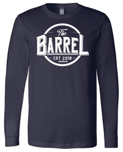 The Barrel BELLA + CANVAS - Jersey Long Sleeve Tee-Navy