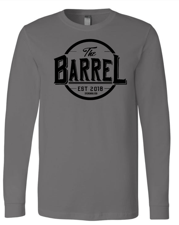 The Barrel BELLA + CANVAS - Jersey Long Sleeve Tee-Asphalt