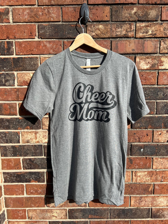 Cheer Mom Bella Canvas Premium T's in Deep Heather-Unisex