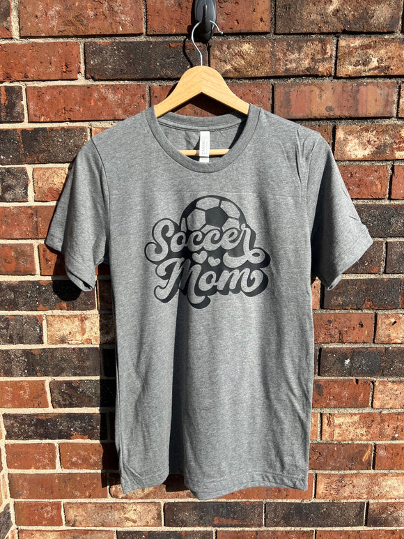 Soccer Mom Bella Canvas Premium T's in Deep Heather-Unisex