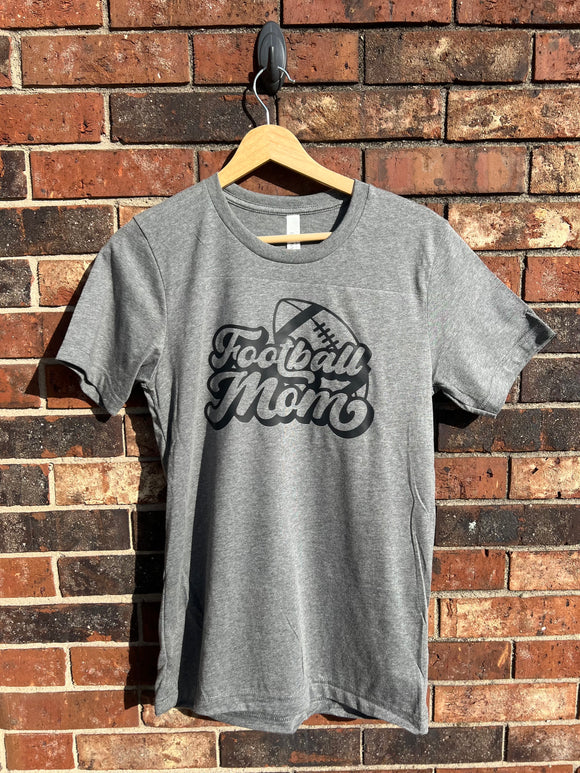 Football Mom Bella Canvas Premium T's in Deep Heather-Unisex