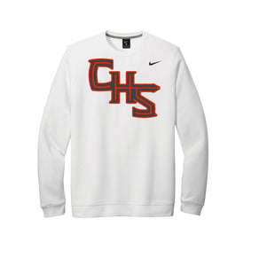 CHS Nike Club Fleece Crew- White