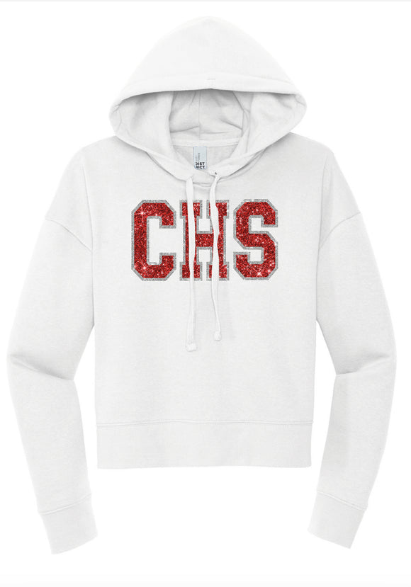 CHS Varsity Letter Cropped Hoodie