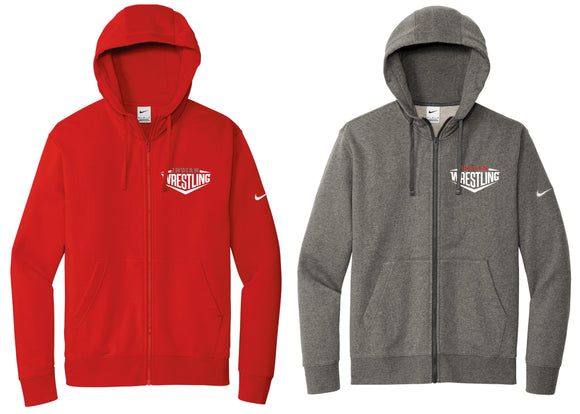 Indian Wrestling Nike Club Fleece Sleeve Swoosh Full-Zip Hoodie (Red OR Grey)