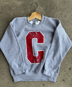 Youth Vintage Varsity Crew Neck