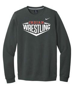 Carlisle Wrestling Nike Club Fleece Sleeve Swoosh Crew