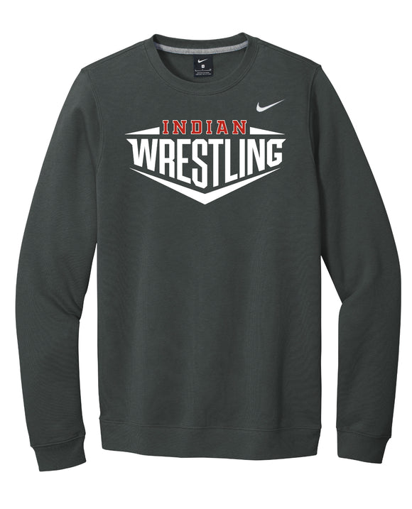 Carlisle Wrestling Nike Club Fleece Sleeve Swoosh Crew