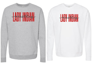 Lady Indian Wrestling Unisex Crewneck (Red OR Grey)