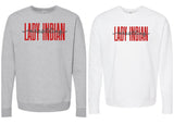 Lady Indian Wrestling Unisex Crewneck (Red OR Grey)