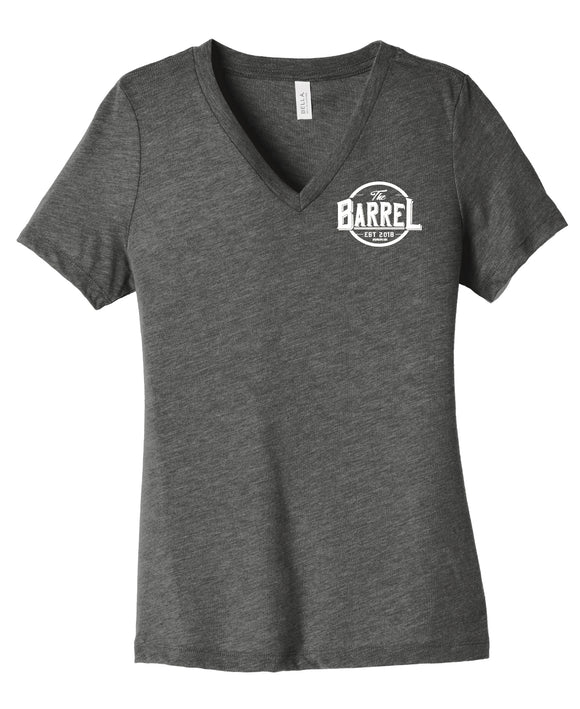 The Barrel BELLA+CANVAS® Women’s Relaxed Triblend V-Neck Tee