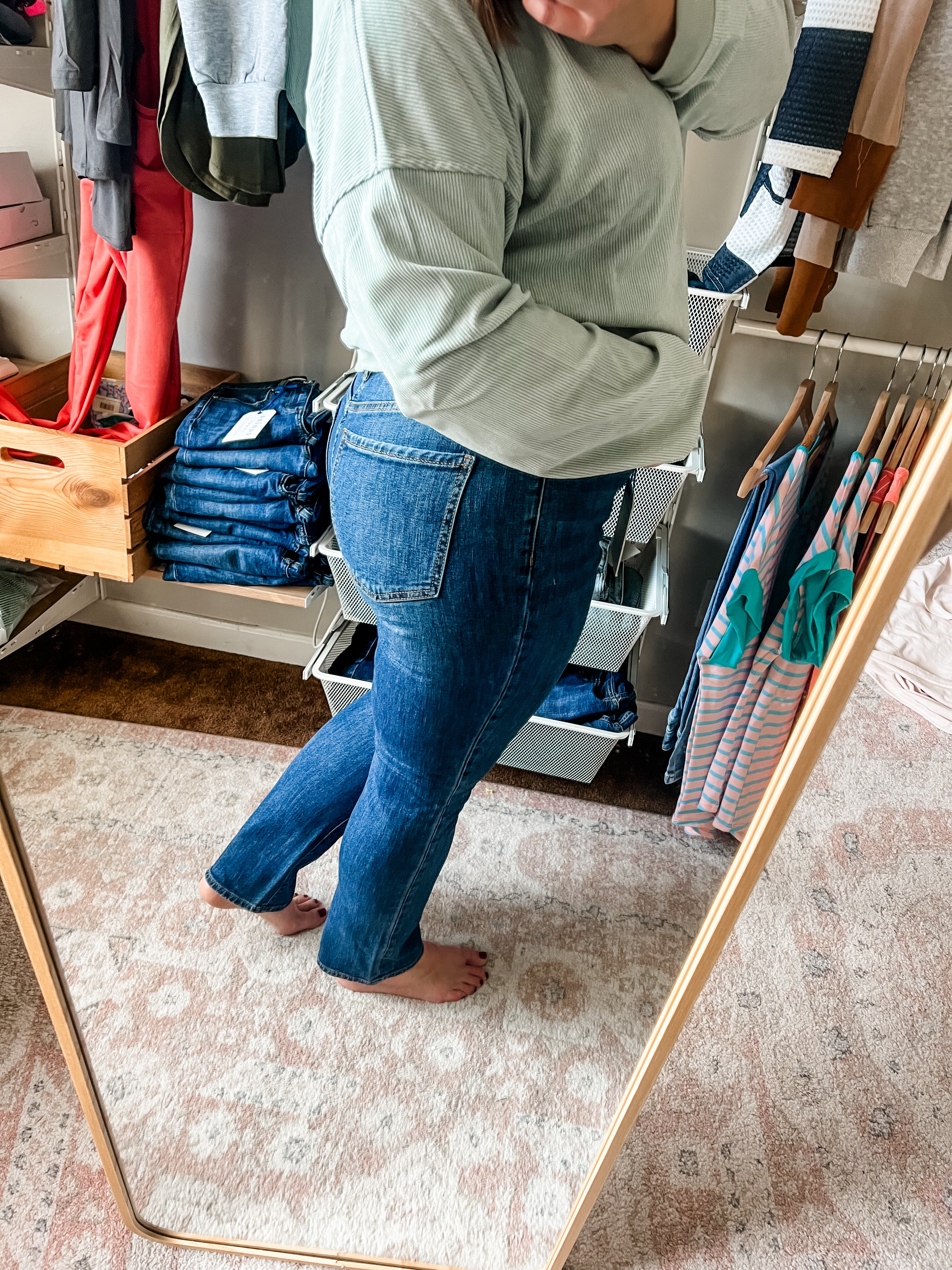 Luna High Rise Slim Straight Jeans