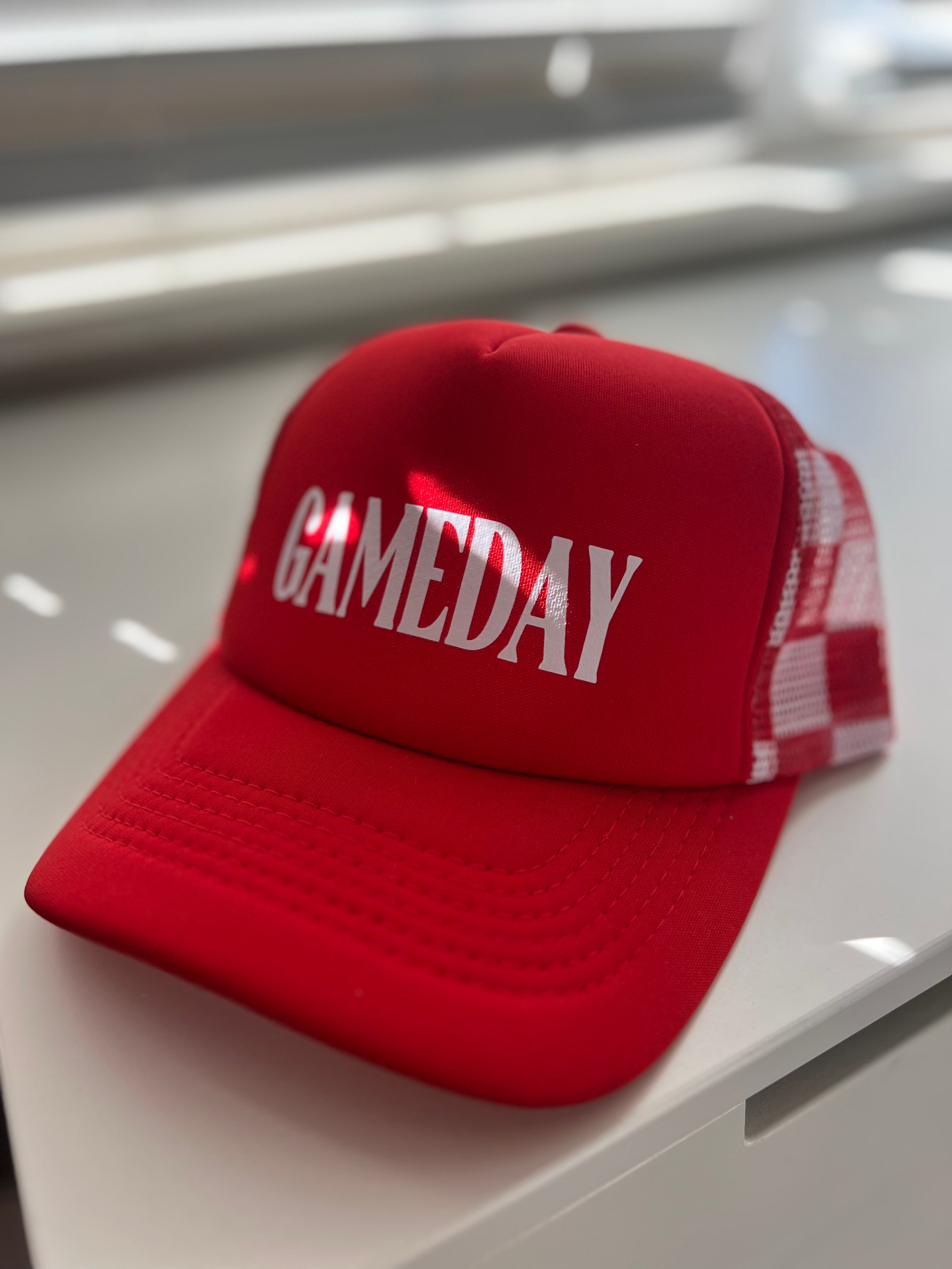 Game Day Checkered Trucker Hat