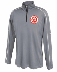 Carlisle Indians Men's Conquest 1/4 Zip Steel Grey