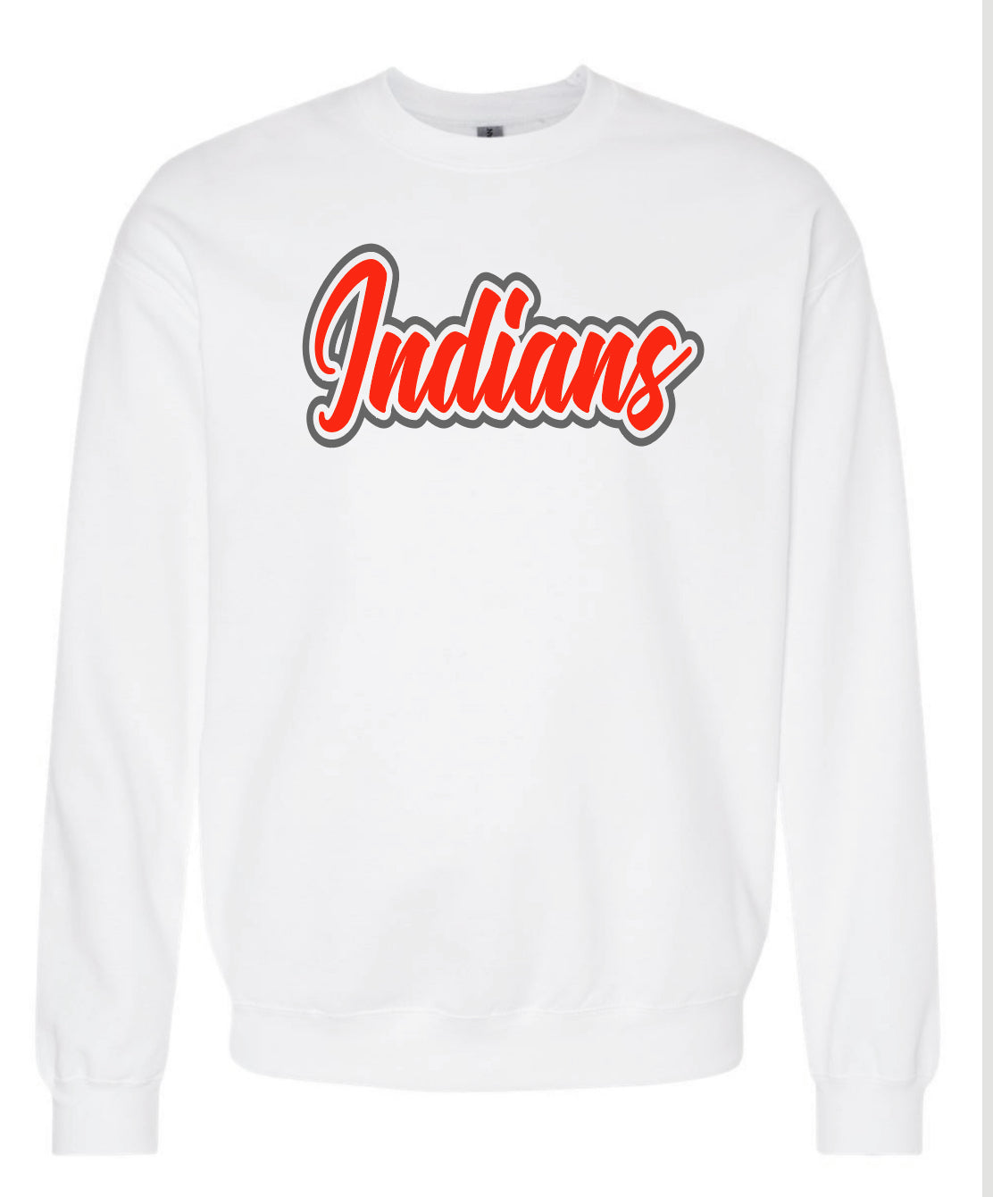 INDIANS Gildan - Softstyle® Midweight Crewneck - White