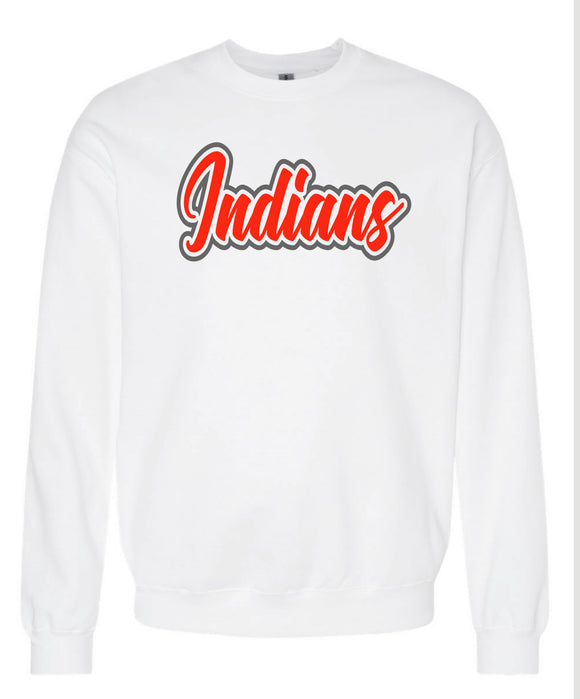 INDIANS Gildan - Softstyle® Midweight Crewneck - White