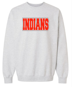 INDIANS Gildan - Softstyle® Midweight Crewneck - Ash