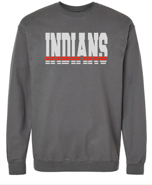 INDIANS Gildan - Softstyle® Midweight Crewneck - Charcoal