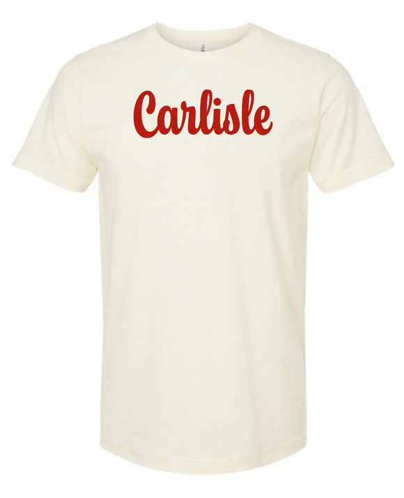 Script Carlisle Natural Unisex T-Shirt