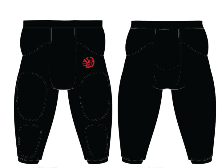 BLACK Fully Integrated Practice Pants- Youth and Adult