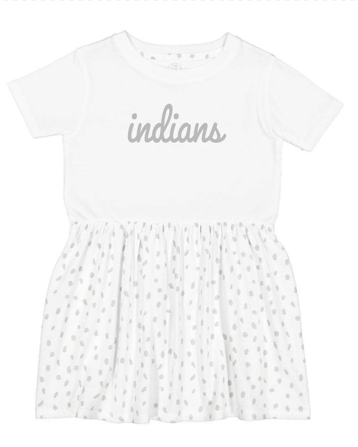 Script Indians Infant Fine Jersey Dress