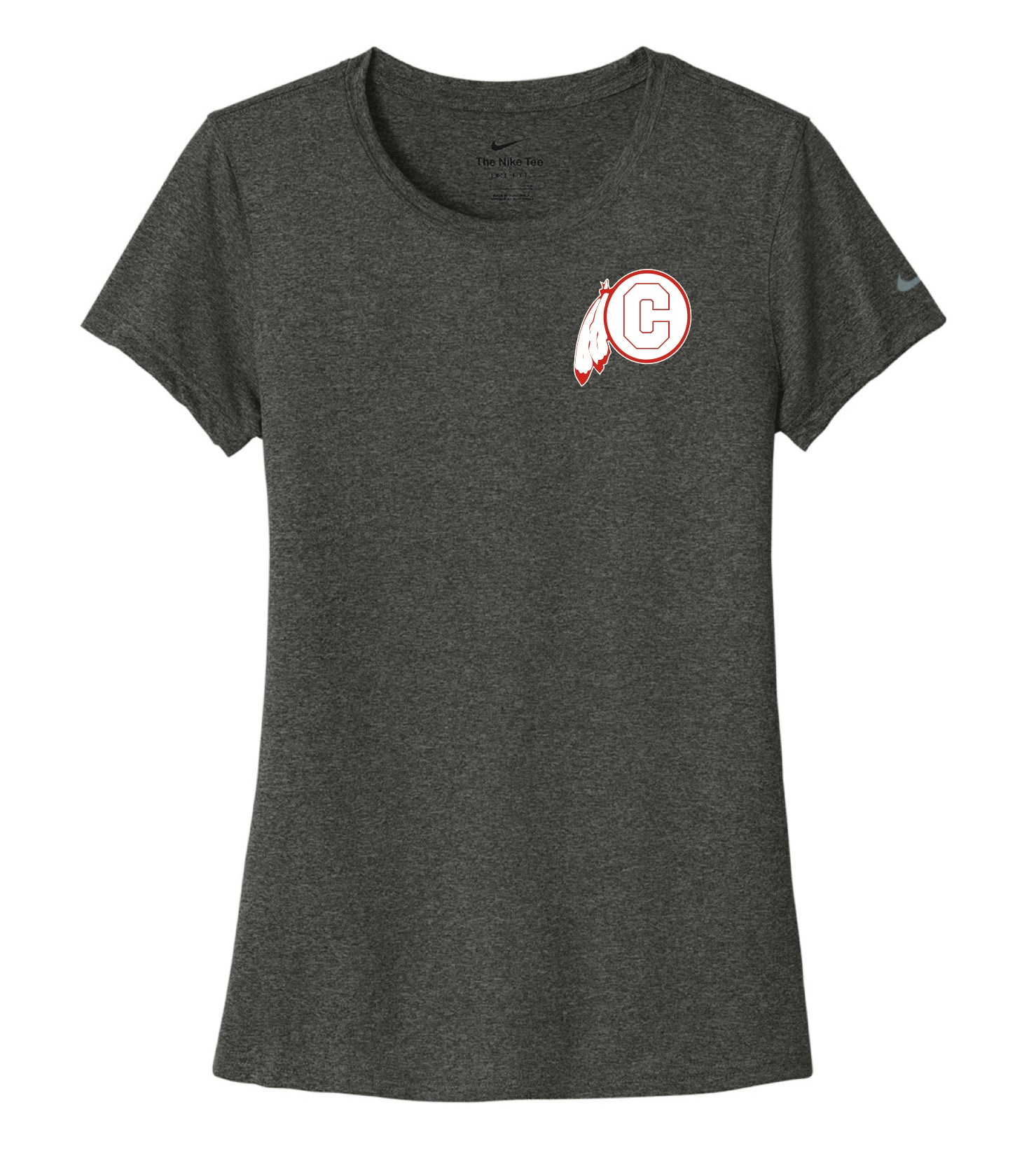 Block C Nike Women's Swoosh Sleeve rLegend Tee-University Grey