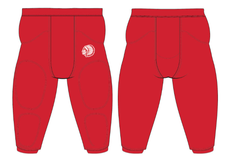 RED Fully Integrated Practice Pants- Youth and Adult