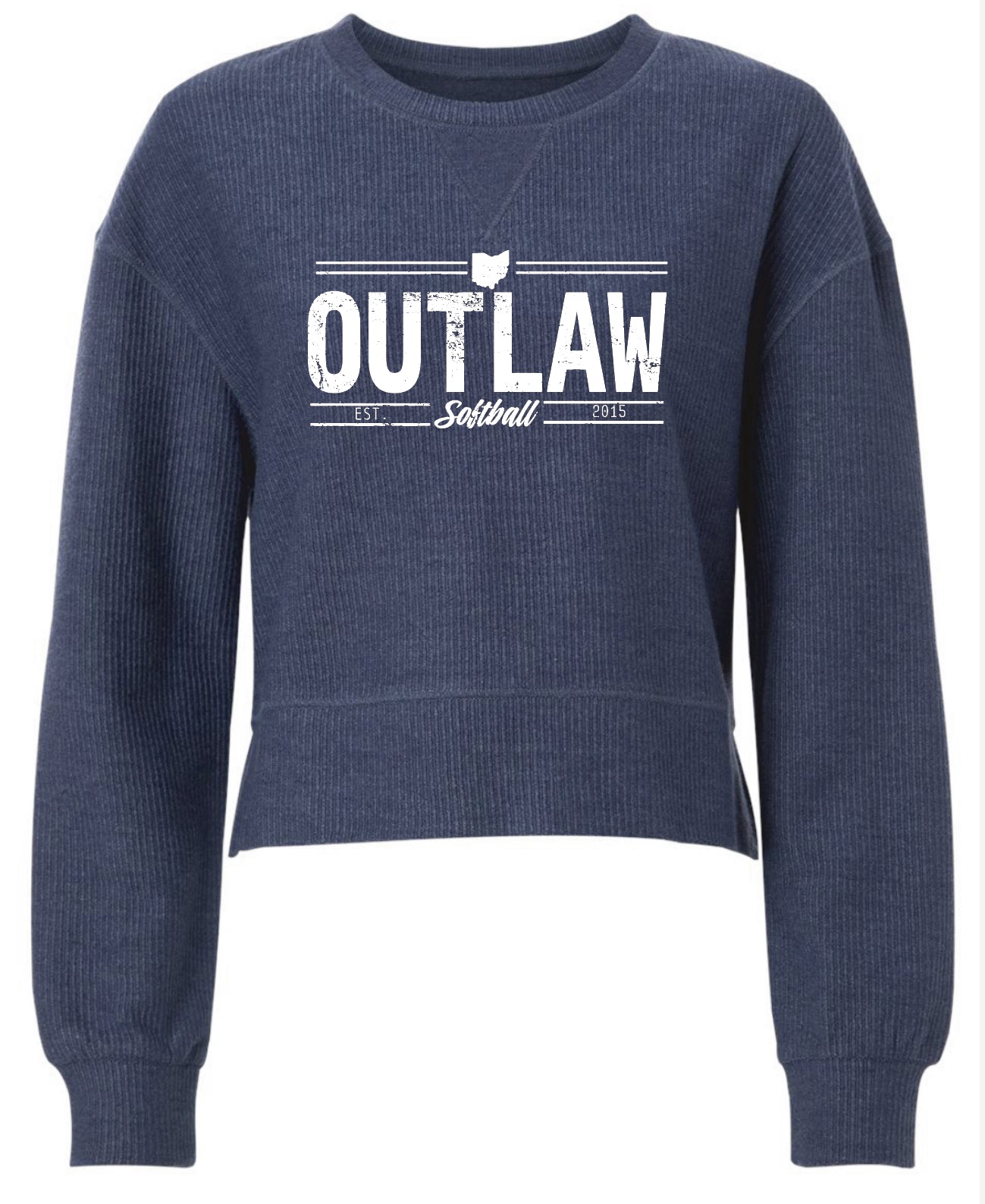 Outlaws Premium Women's Cropped Boxy Long Sleeve T-Shirt