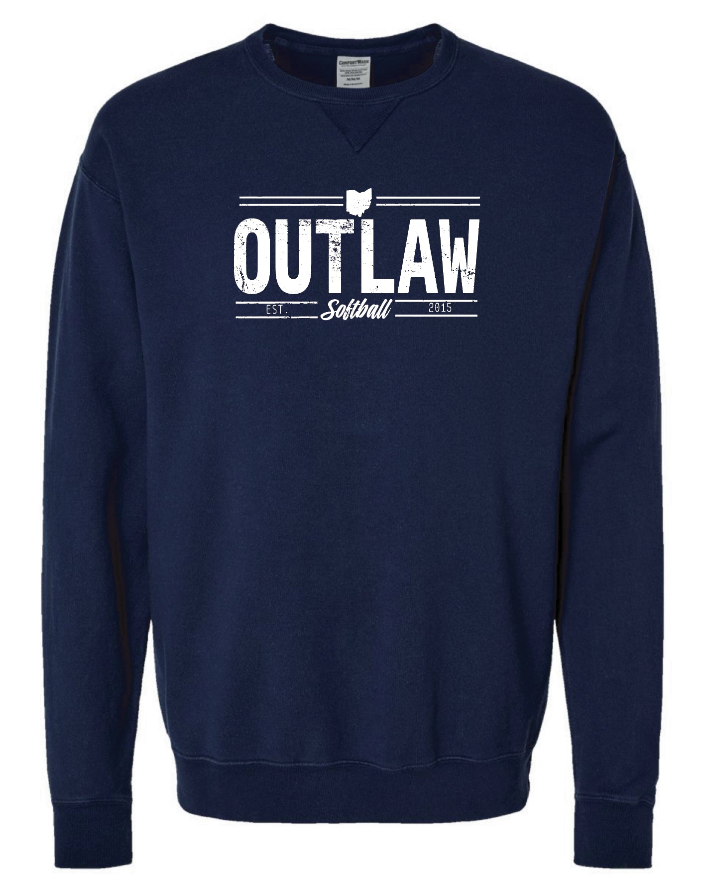 Outlaws Premium Unisex Garment-Dyed Crewneck Sweatshirt