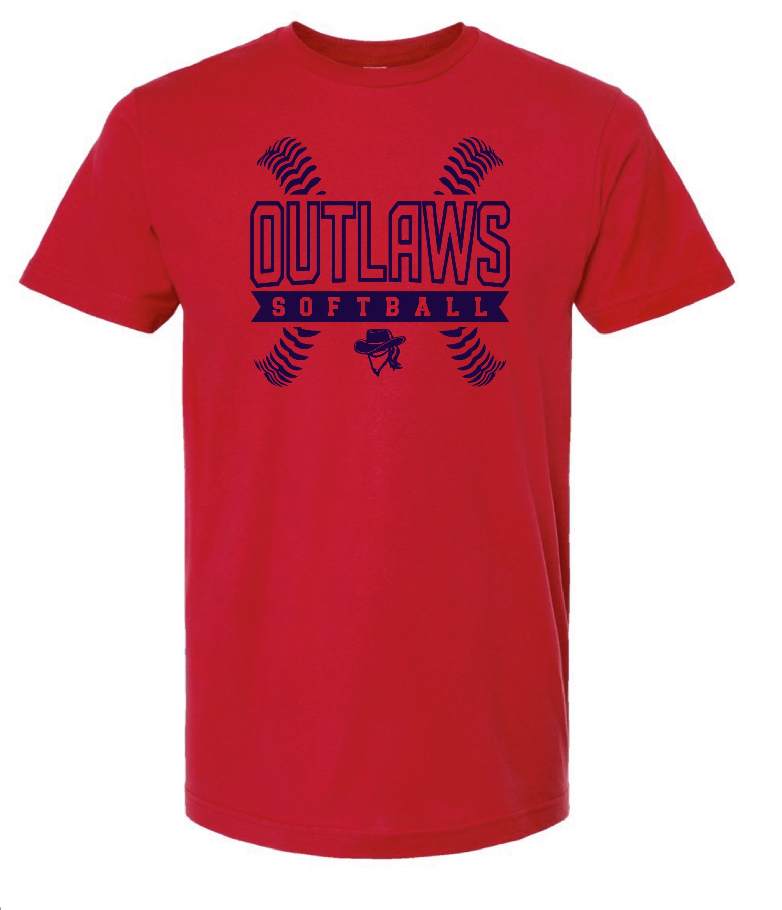 Outlaws Red Unisex T-Shirt YOUTH & ADULT