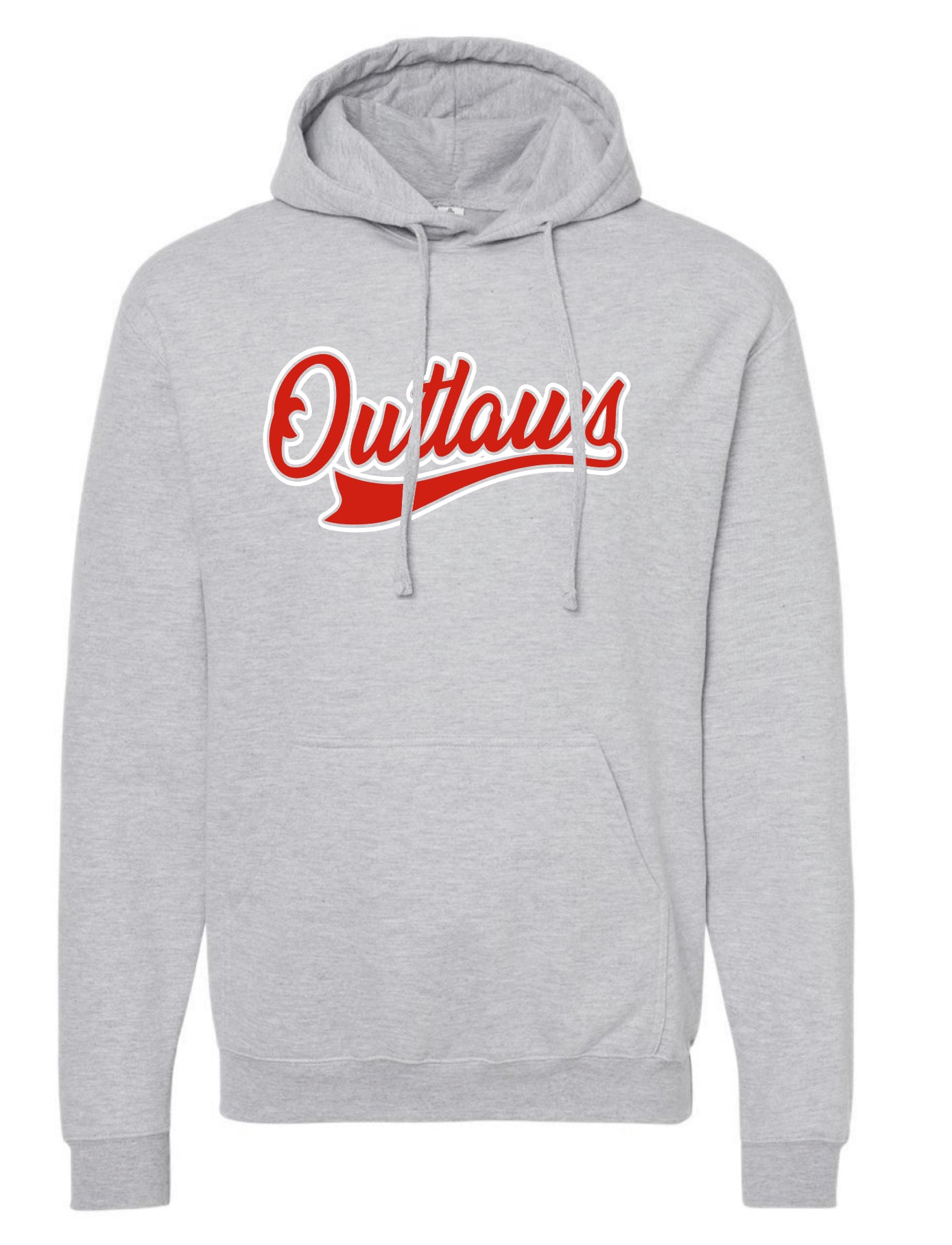 Outlaw Softball Grey Unisex Hoodie YOUTH & ADULT